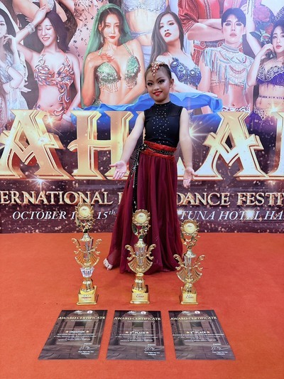 🎊🎊恭喜3年11班許又心小朋友，參加 Ahlan International Belly Dance Festival Vietnam 2025 舞蹈大賽 - 奪得各項佳績!!圖片
